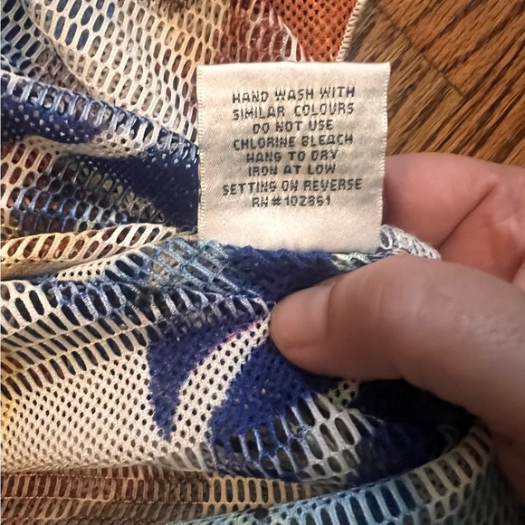 Dor Dor Couture Sheer Mesh Tropical Leaf Top - Size Medium - Picture 3 of 7